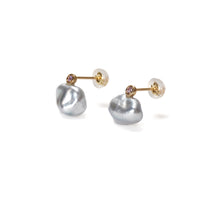 keshi pearl pierce (pair)