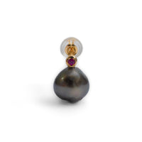 keshi pearl pair pierce BK×RB