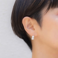 keshi / baroque pair pierce - MN-pbq2d-2AK -