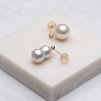 keshi / baroque pair pierce - MN-pbq2d-2AK -
