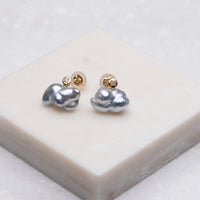 keshi / baroque pair pierce - MN-pke2d-2A