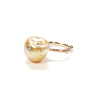 South Sea Pearl dia in Ear Cuff / GD