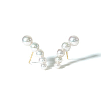 Akoya 5pearl pair pierce