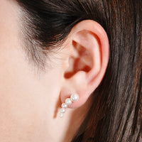 Akoya 5pearl pair pierce