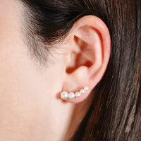 Akoya 5pearl pair pierce