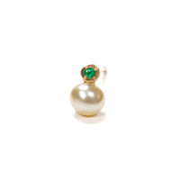 South Sea Keshi Pearl Pierced Earring / S
