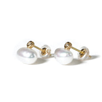 keshi pearl pierce pair WH