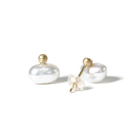 keshi pearl pierce pair WH