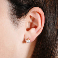 keshi pearl pierce pair WH
