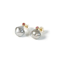 keshi pearl pierce pink sapphire