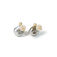 keshi pearl pierce pink sapphire