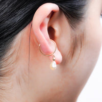 Keshi Pearl Earcuff swing