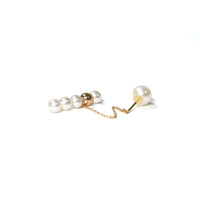 【 Online limited 】dot Chain Pierced Earring / Short / Gold