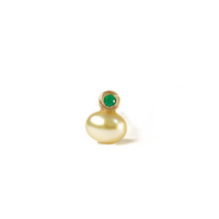 South Sea Keshi Pearl Pierced Earring / S
