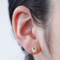 South Sea Keshi Pearl Pierced Earring / S