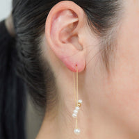 【 Online limited 】dot Chain Pierced Earring G