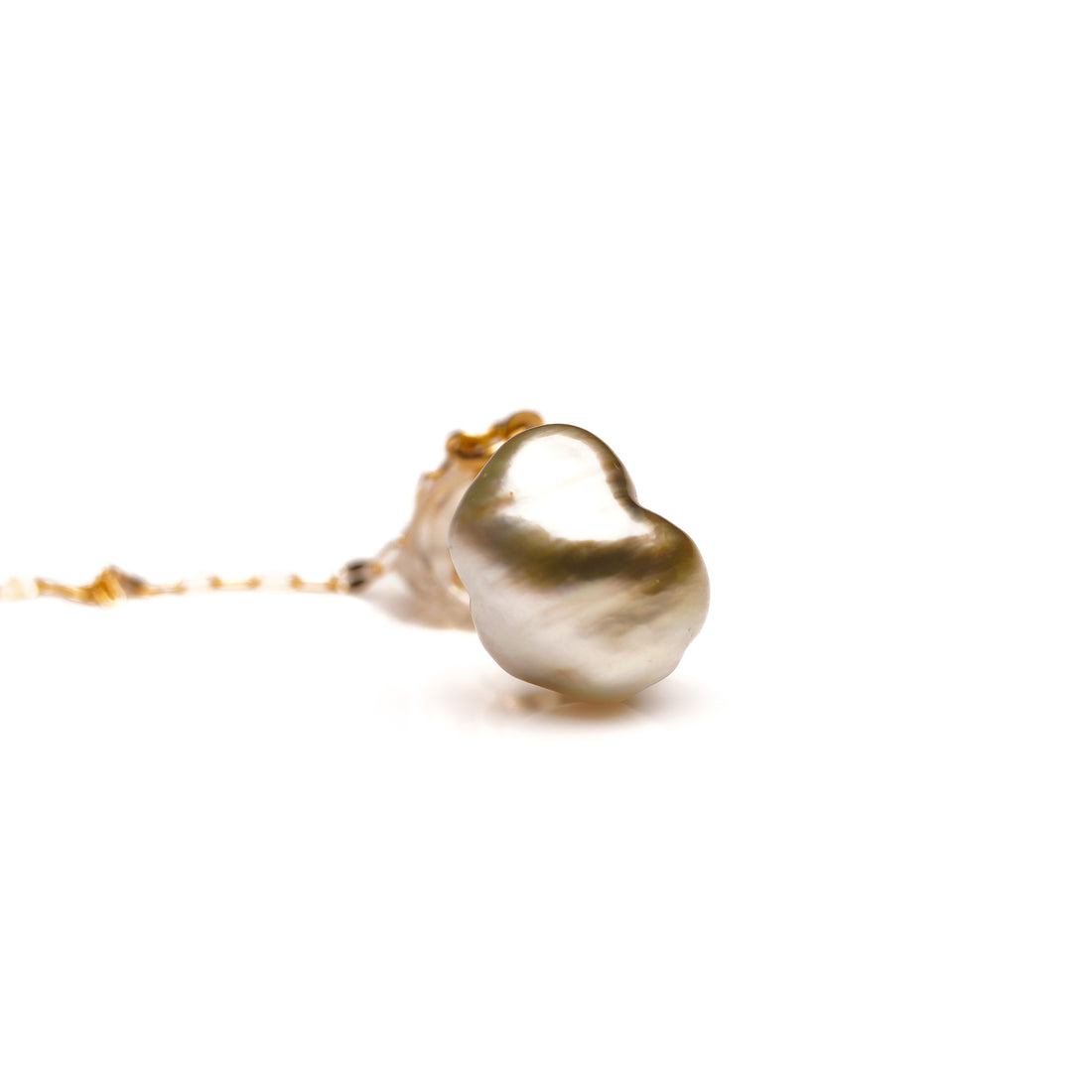 keshi pearl points pierce GY(chain)