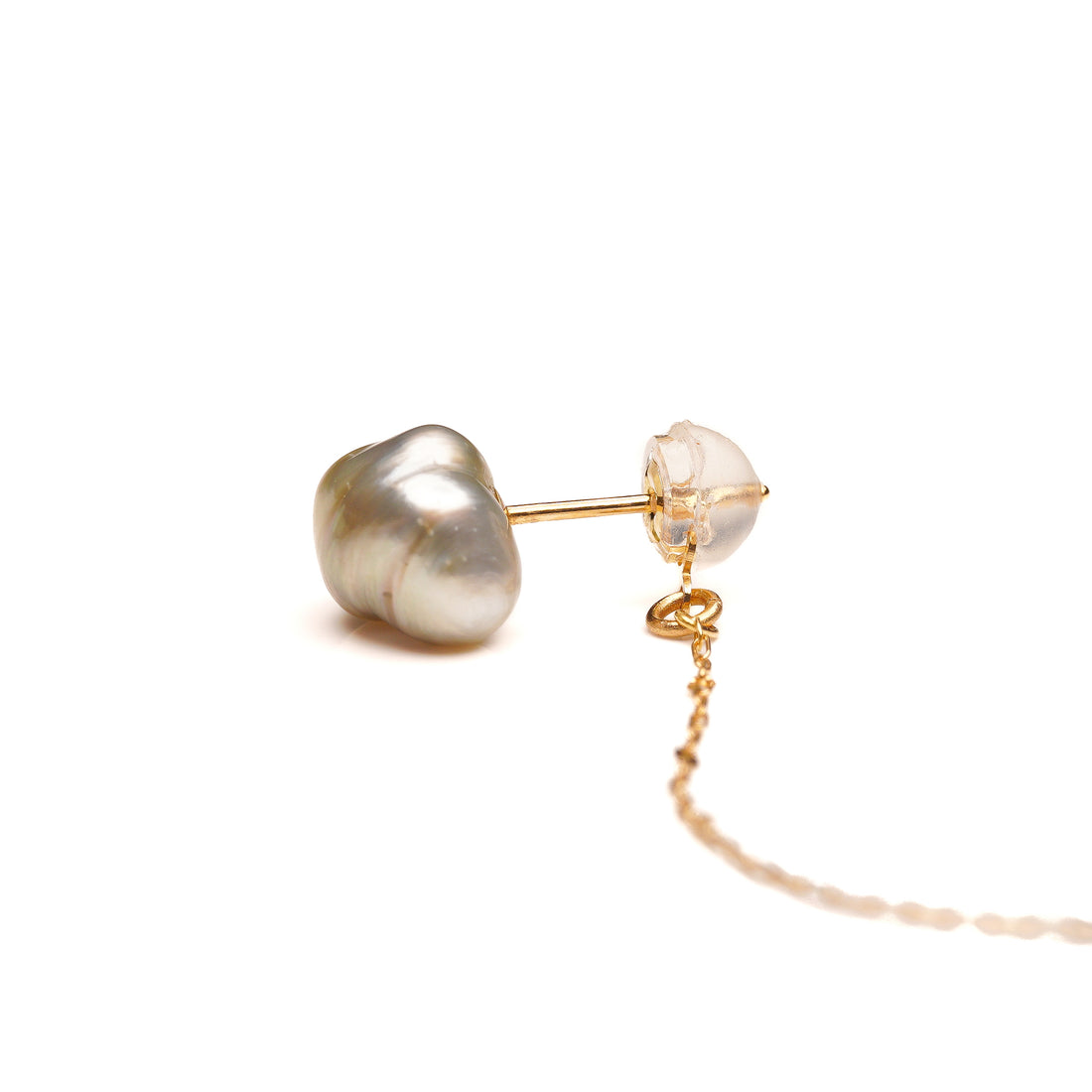 keshi pearl points pierce GY(chain)