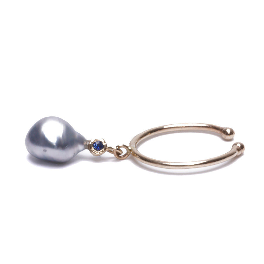 Keshi Pearl Earcuff swing