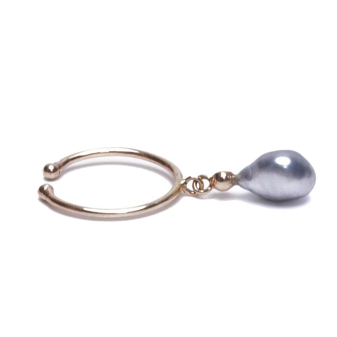 Keshi Pearl Earcuff swing