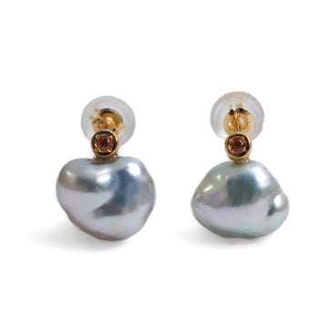 keshi pearl pair pierce GY×OS