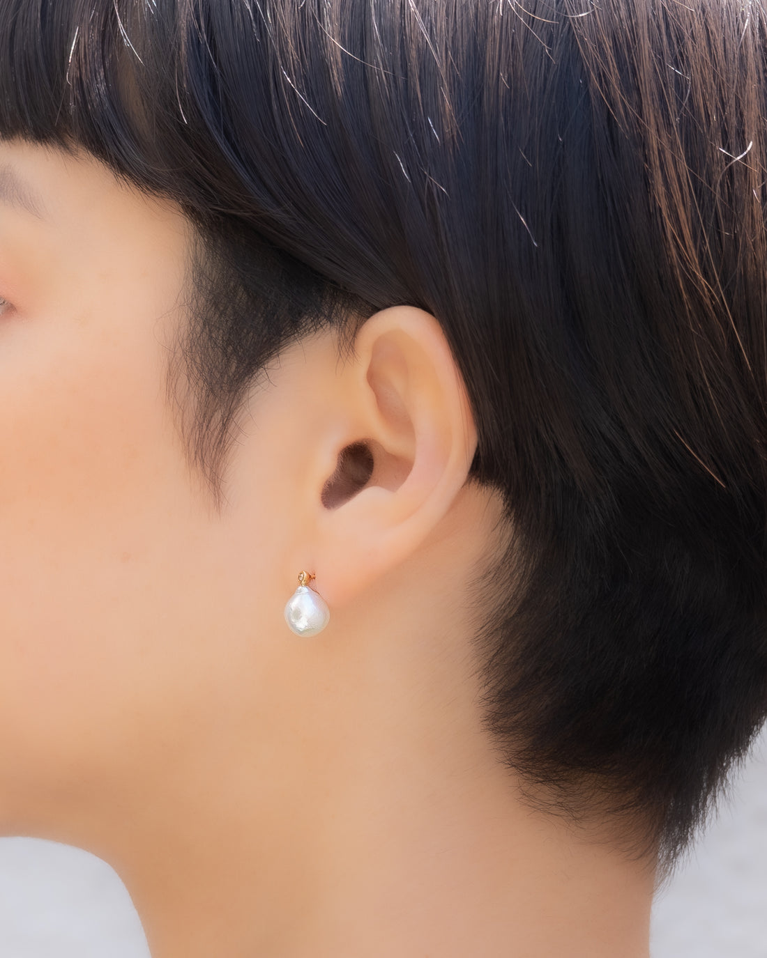 keshi / baroque  pair pierce - MN-pbq2d-2AK -