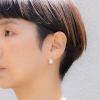 keshi / baroque  pair pierce - MN-pbq2d-2AK -