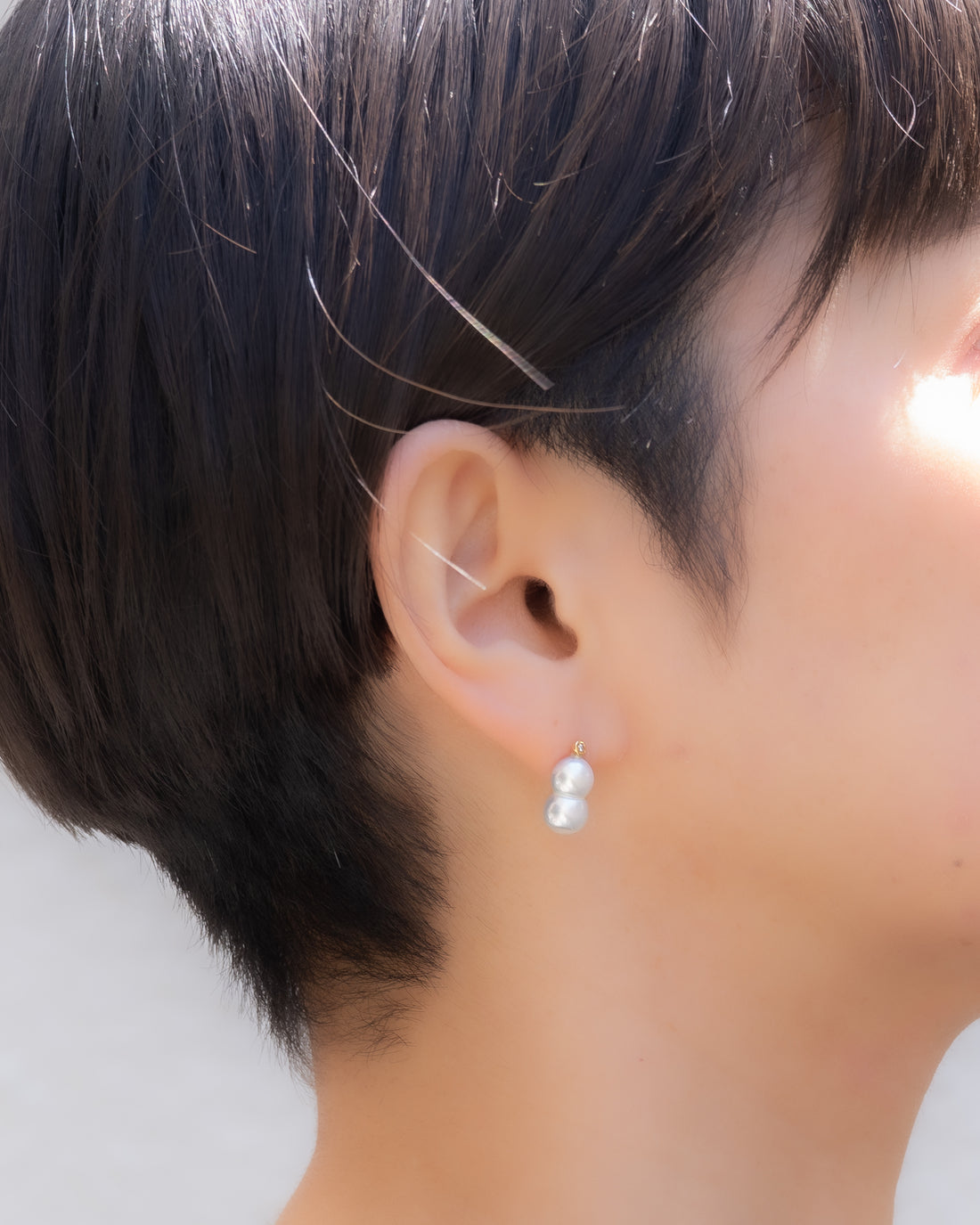 keshi / baroque  pair pierce - MN-pbq2d-2AK -