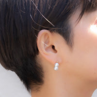 keshi / baroque  pair pierce - MN-pbq2d-2AK -