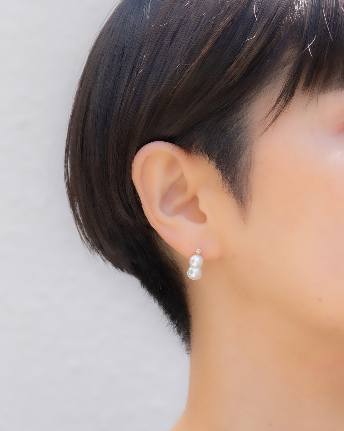 keshi / baroque  pair pierce - MN-pbq2d-2AK -