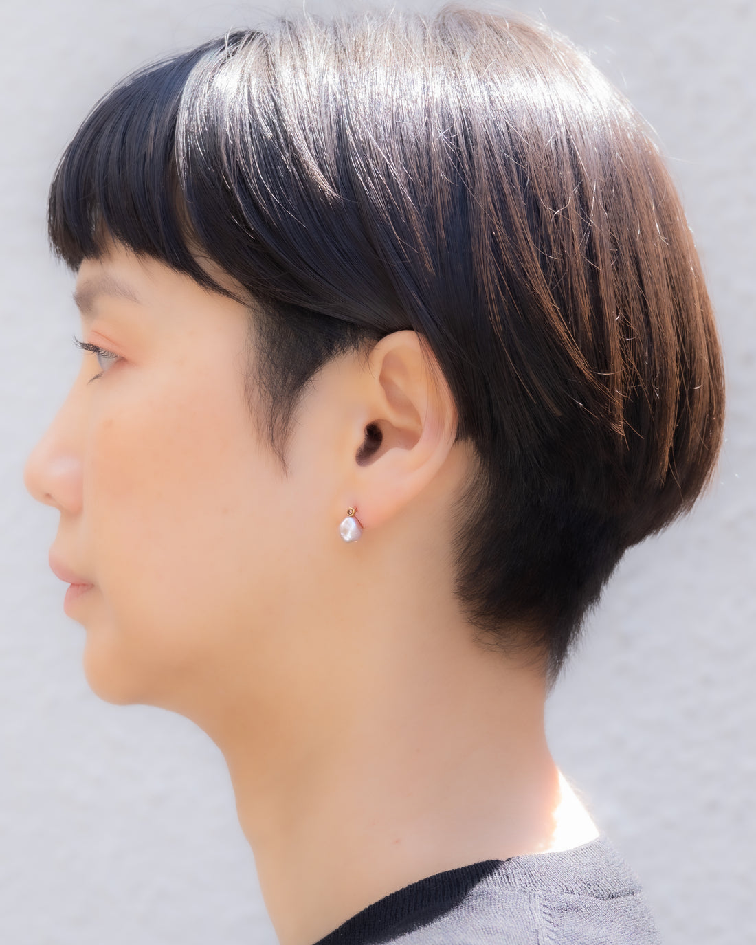 keshi / baroque  pair pierce - MN-pfw2r-2PK-3 -