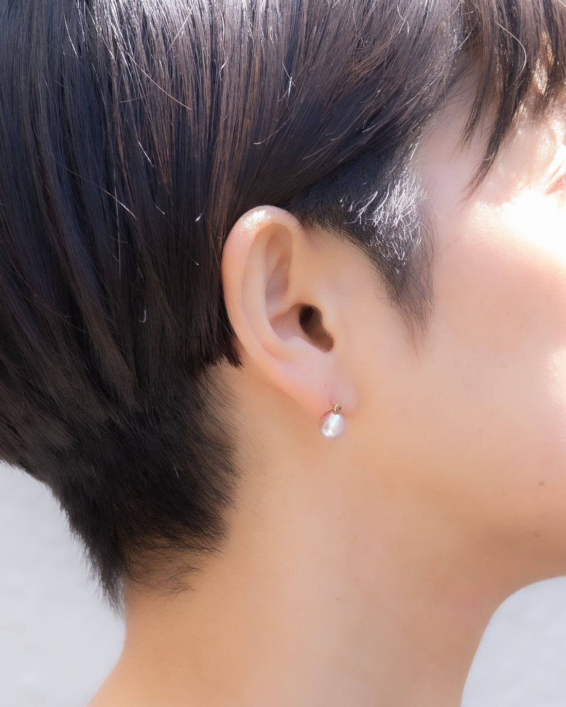 keshi / baroque  pair pierce - MN-pfw2r-2PK-3 -