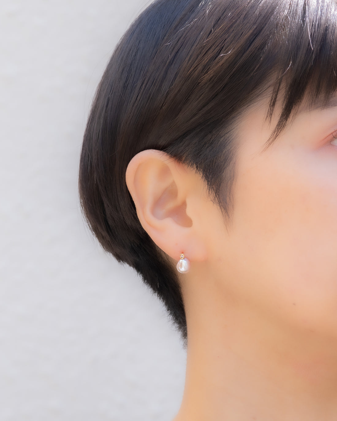 keshi / baroque  pair pierce - MN-pfw2r-2PK-3 -