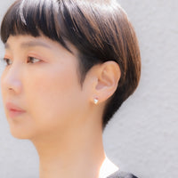 keshi / baroque  pair pierce - MN-pke2r-2B -