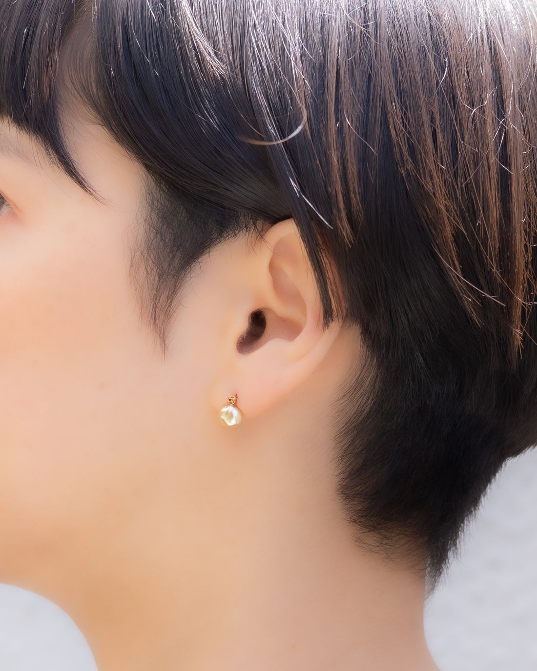 keshi / baroque  pair pierce - pke2os_2B -