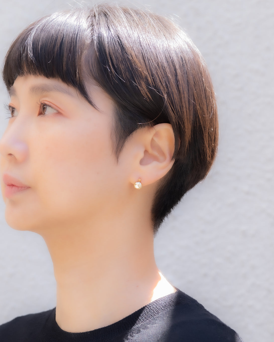keshi / baroque  pair pierce - pke2os_2B -
