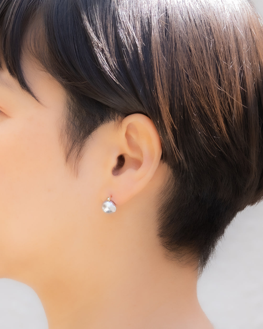 keshi / baroque  pair pierce - MN-pbq2d-AK -