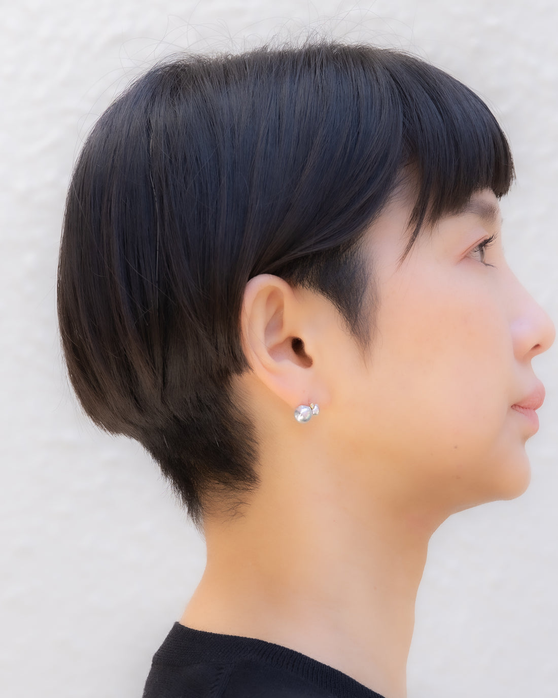 keshi / baroque  pair pierce - MN-pbq2d-AK -