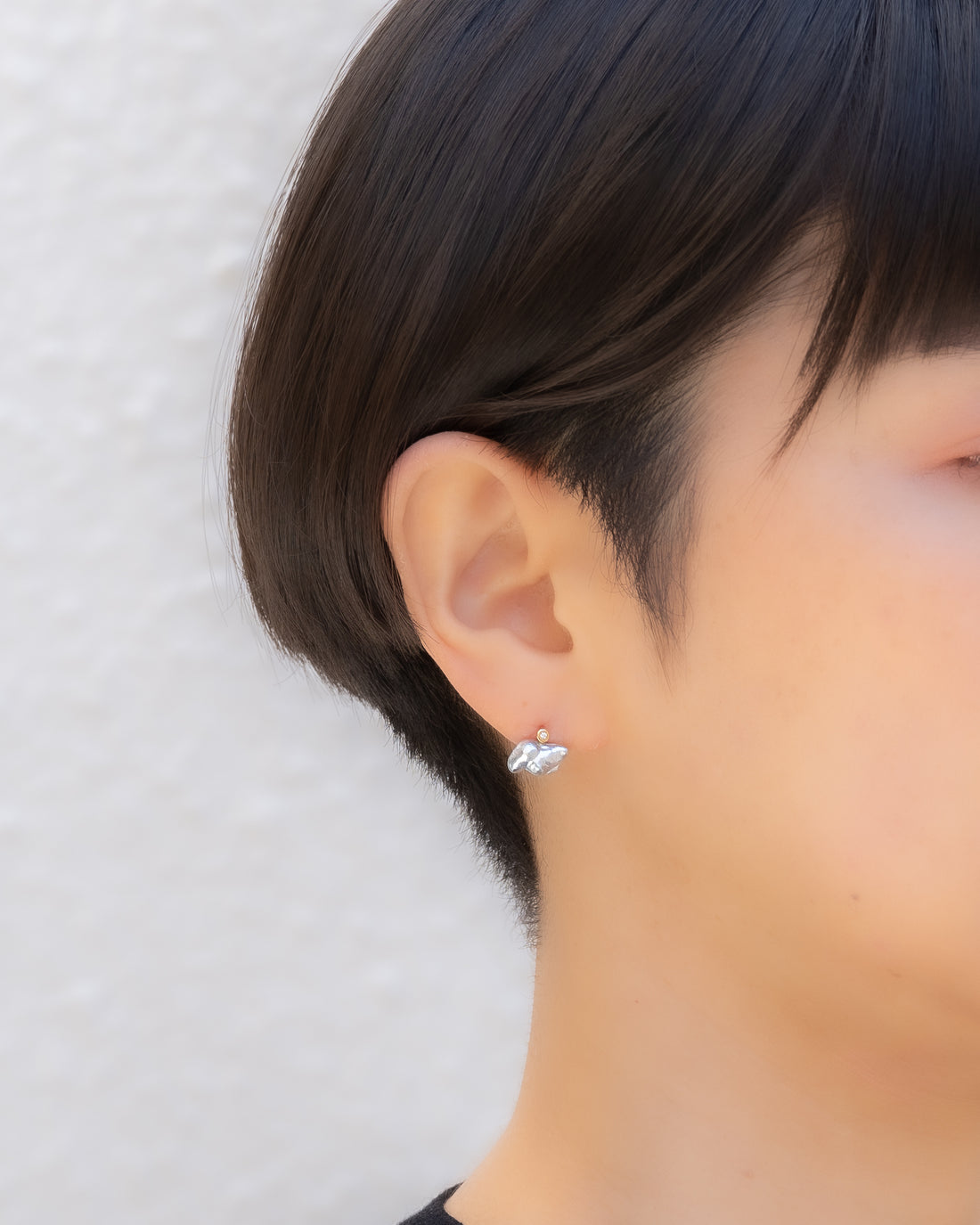 keshi / baroque  pair pierce - MN-pke2d-2A