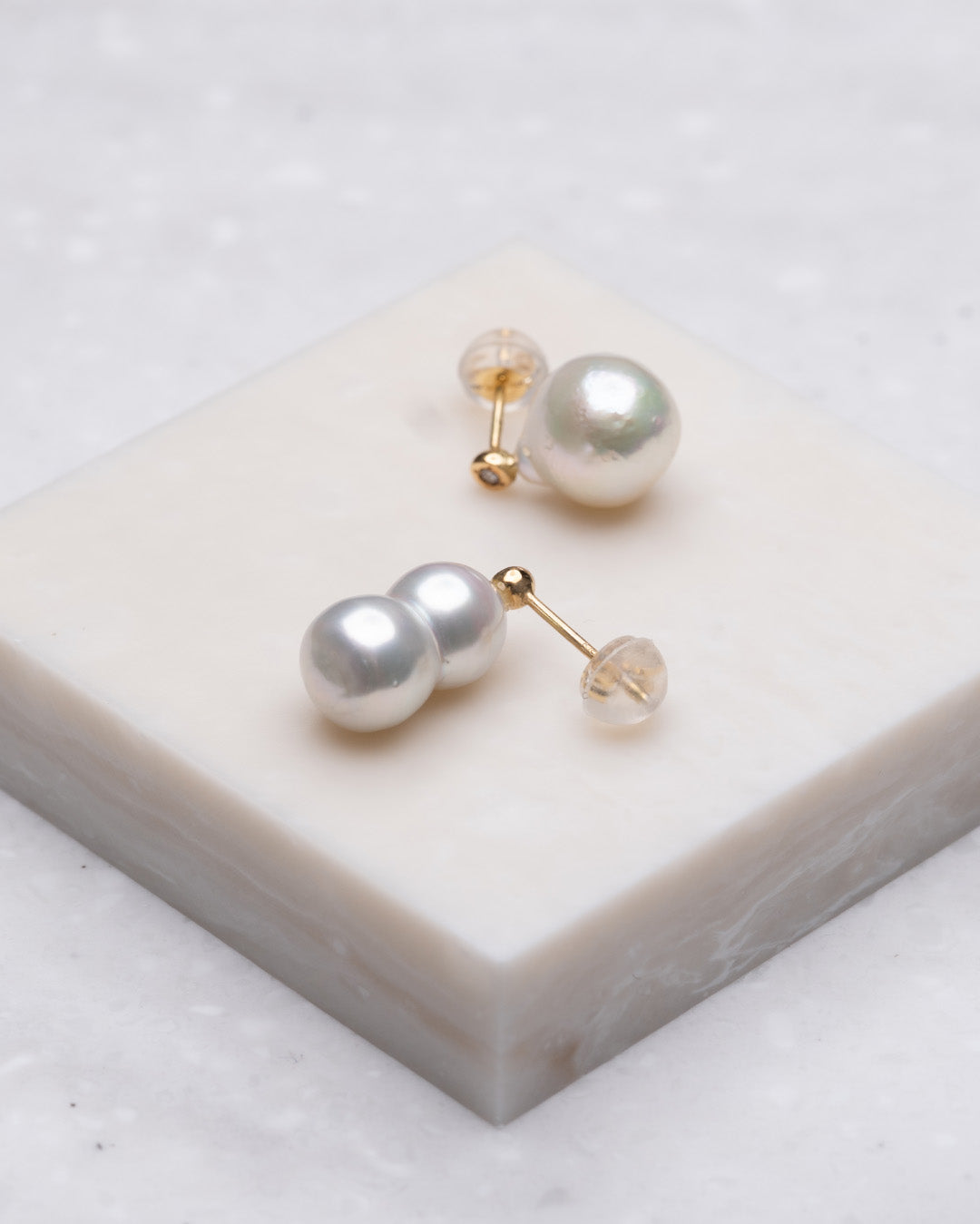 keshi / baroque  pair pierce - MN-pbq2d-2AK -