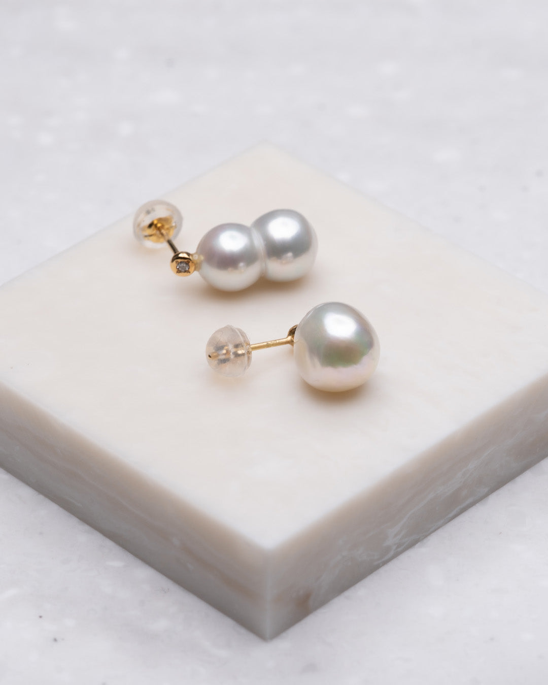 keshi / baroque  pair pierce - MN-pbq2d-2AK -