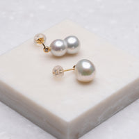 keshi / baroque  pair pierce - MN-pbq2d-2AK -