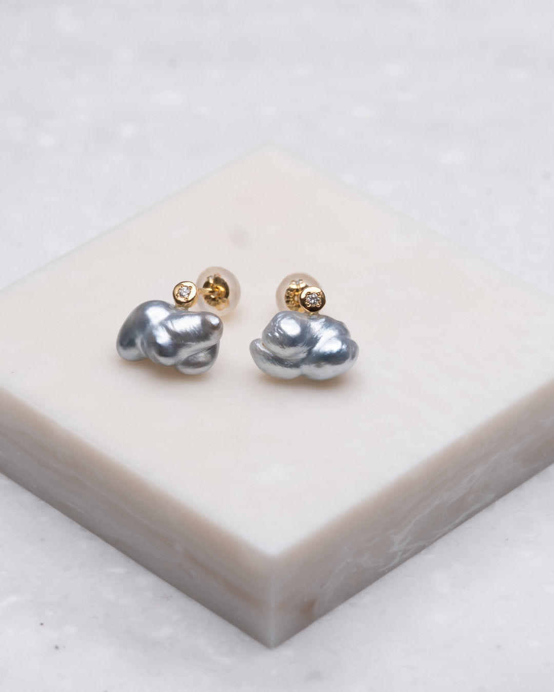 keshi / baroque  pair pierce - MN-pke2d-2A