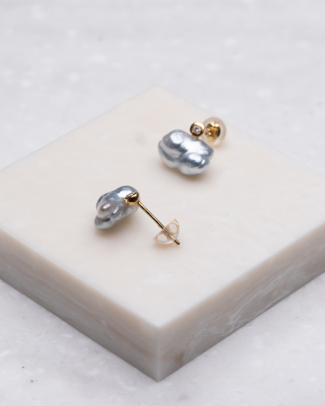 keshi / baroque  pair pierce - MN-pke2d-2A