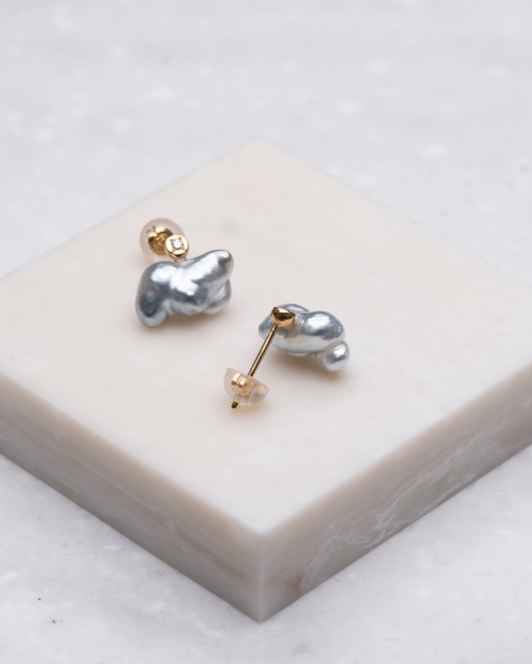 keshi / baroque  pair pierce - MN-pke2d-2A