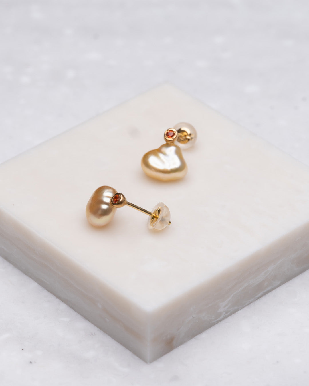 keshi / baroque  pair pierce - pke2os_2B -