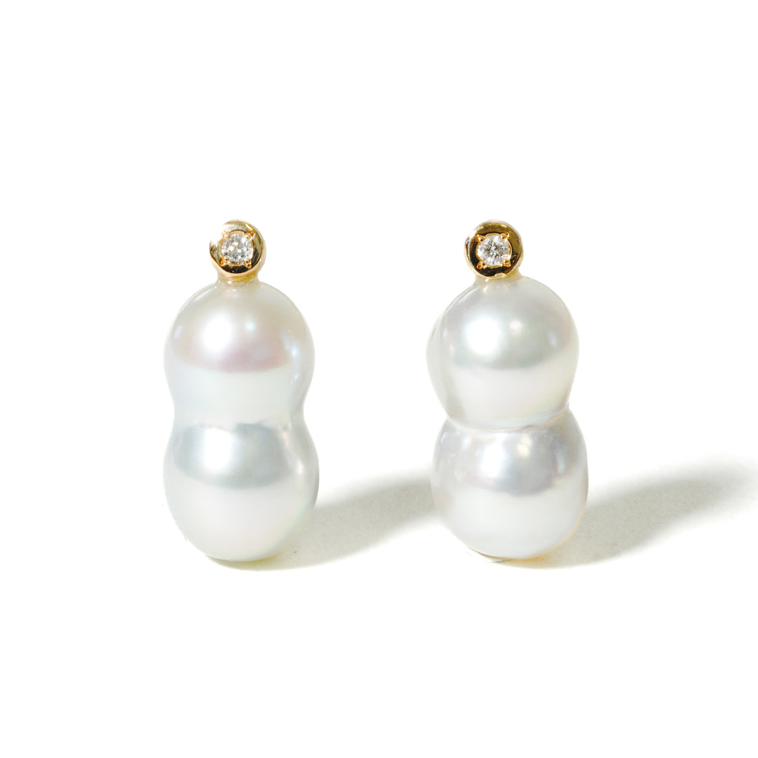 baroque pearl pierce pair twin