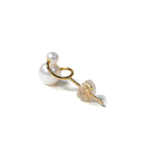 bubble Pierced Earring - 2 pearls