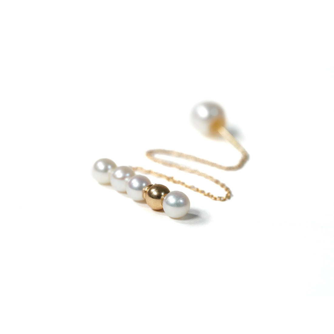 dot Chain Pierced Earring G