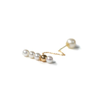 dot Chain Pierced Earring / Short / Gold
